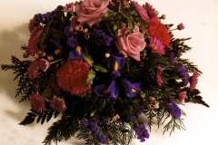 floral funeral posy 12"