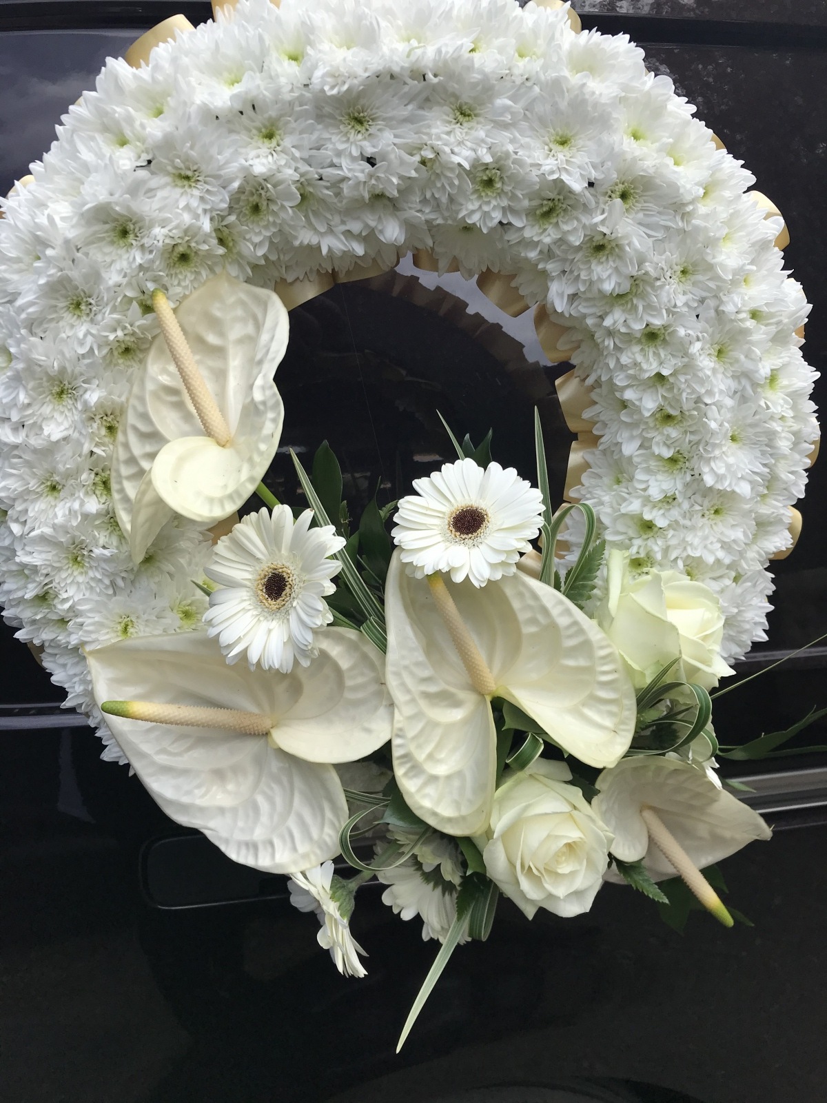 Pillow Shape Silk Artificial Funeral Flowers Wreath/memorial/grave
